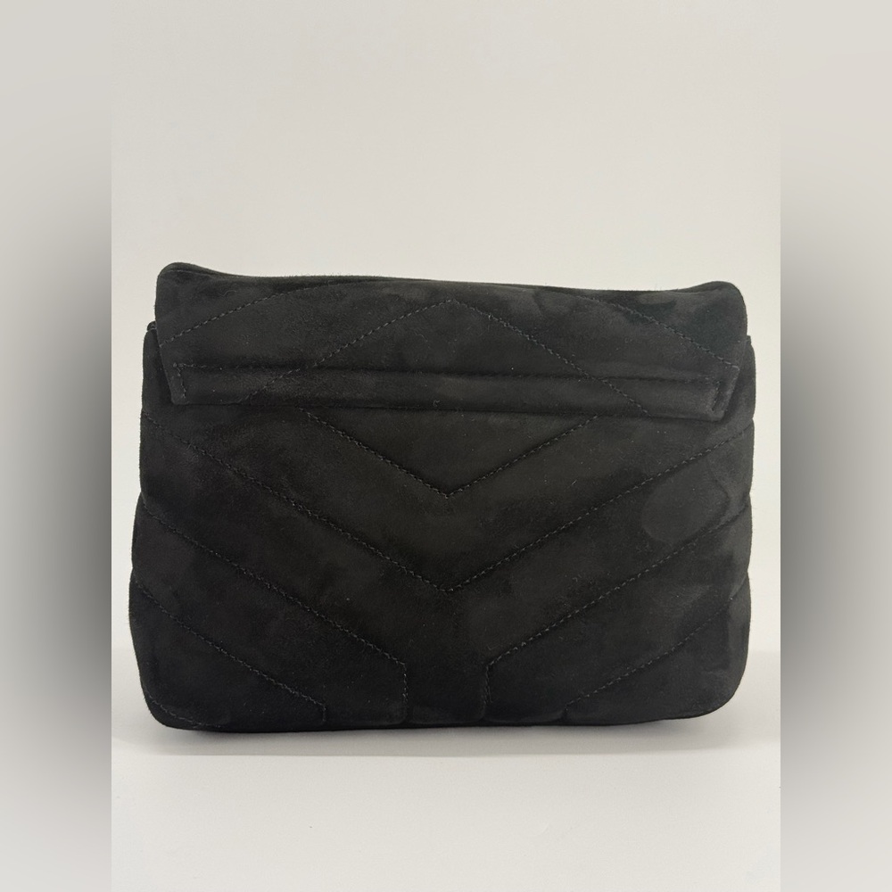 Sain Laurent Black Suede Loulou Toy Handbag - Picture 6 of 13